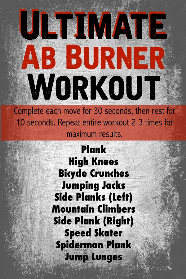 The Ultimate Ab Burner Workout Tone And Tighten