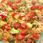 Southwest Chicken Quinoa Bake