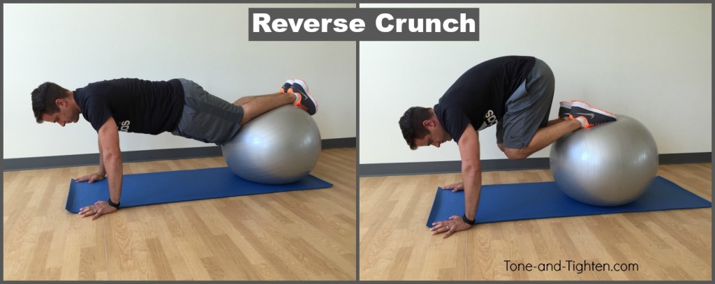 reverse crunch exercise ball