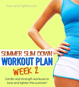 summer workout plan tone tighten week 2