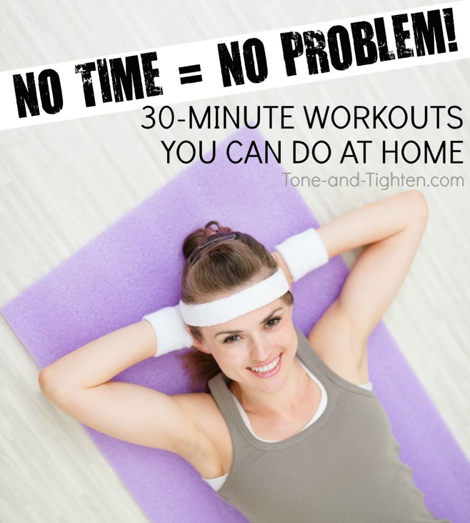 30-minute workouts you can do at home tone tighten