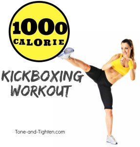 1000 calorie kickbox workout at home tone tighten