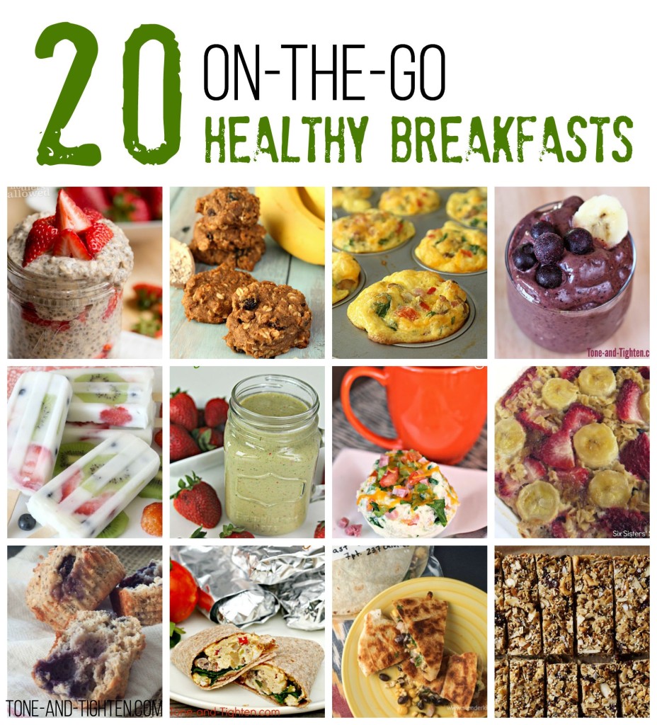 20 On-The-Go Healthy Breakfast Recipes | Tone and Tighten