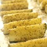 Baked Cheesy Herb Zucchini Sticks