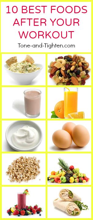 best food after workout snack tip advice tone tighten pinterest