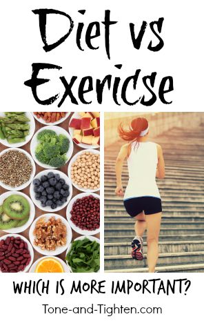 diet vs exercise nutrition workout tone tighten pinterest