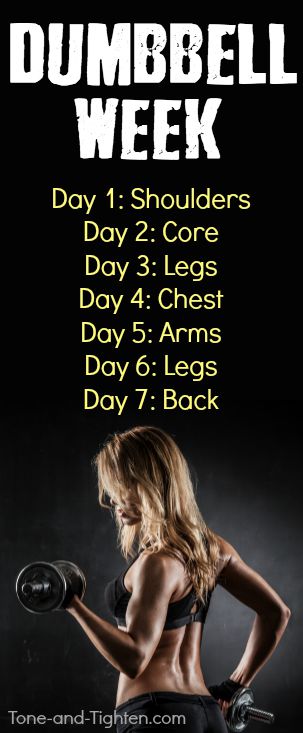 At Home Workouts With Dumbbells | Tone and Tighten