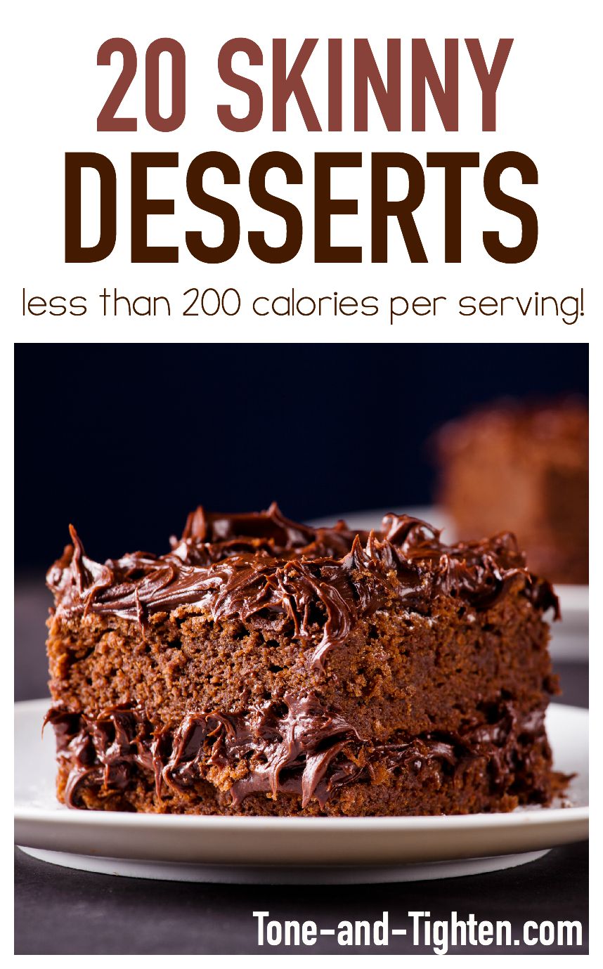 20 Skinny Desserts (under 200 calories each!)
