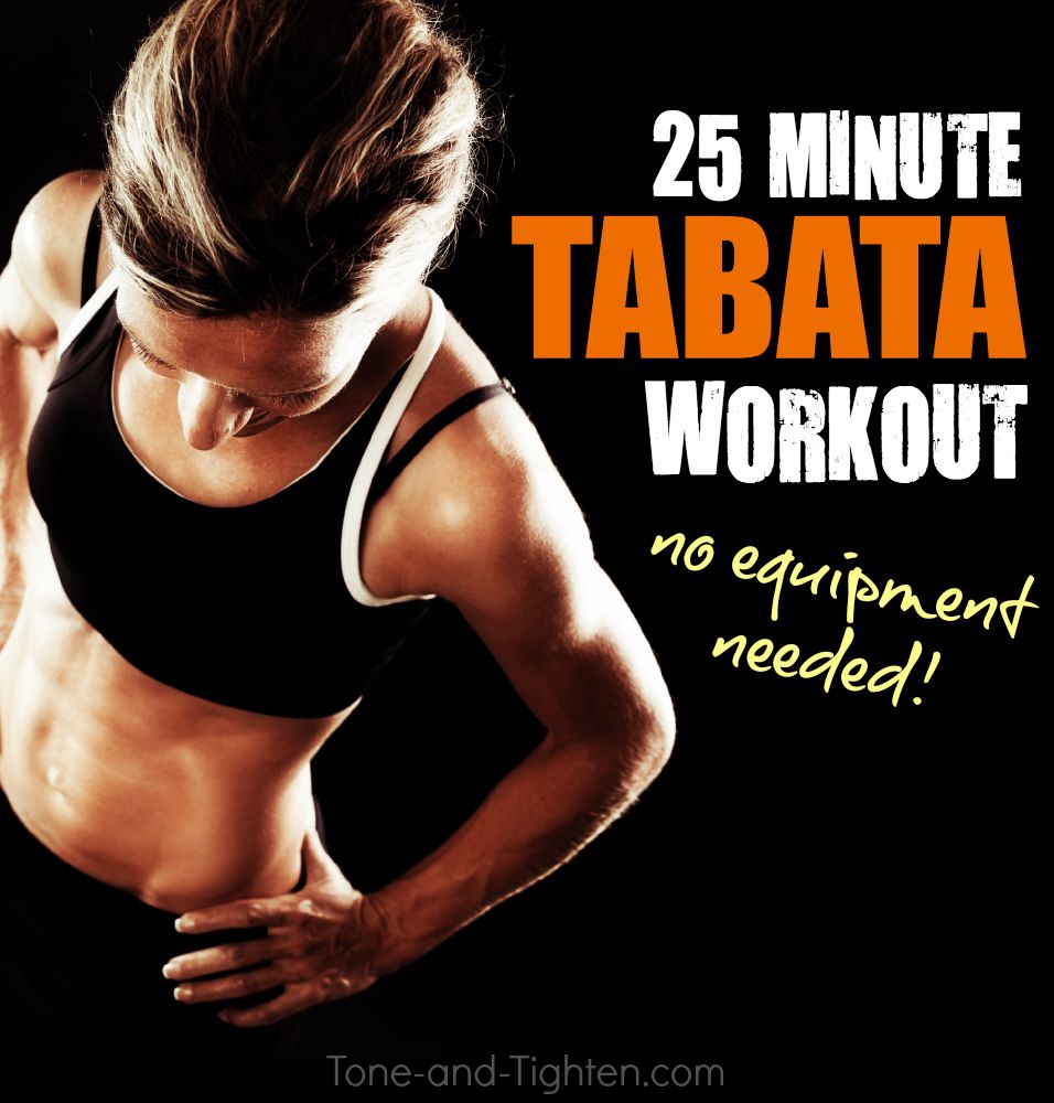 25 minute at home tabata interval workout tone tighten