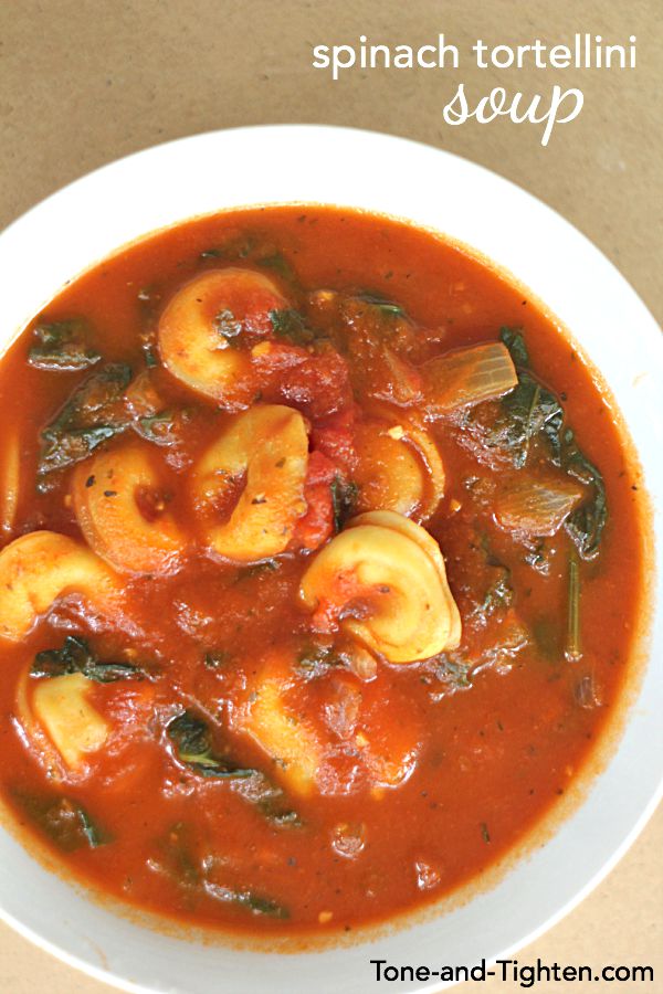 Spinach Tortellini Soup on Tone-and-Tighten.com