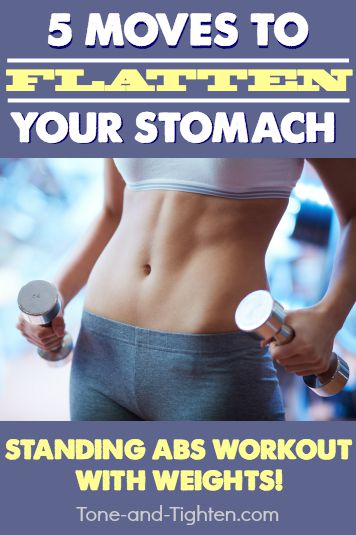 standing abs workout at home pinterest