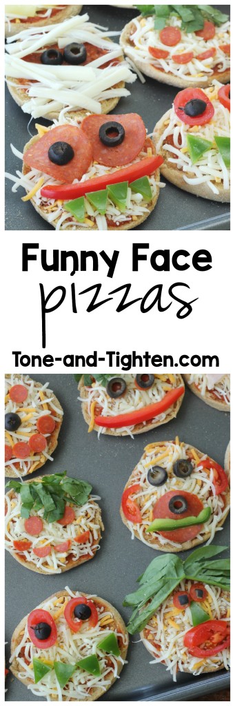 Funny Face Pizzas from Tone-and-Tighten.com