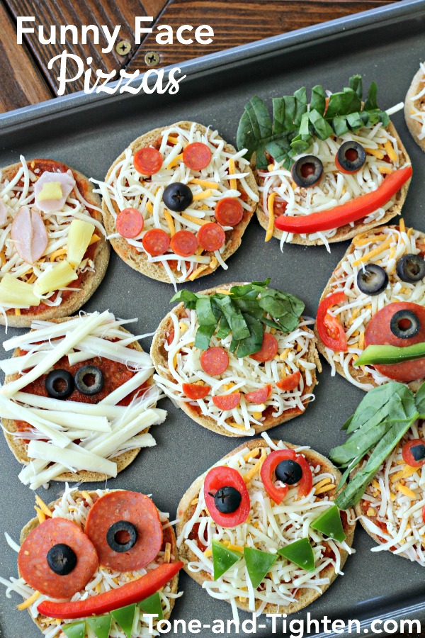 Funny Face Pizzas | Tone and Tighten