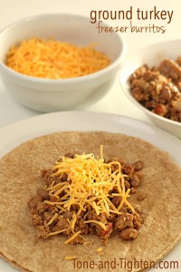 Ground Turkey Freezer Burritos on Tone-and-Tighten.com