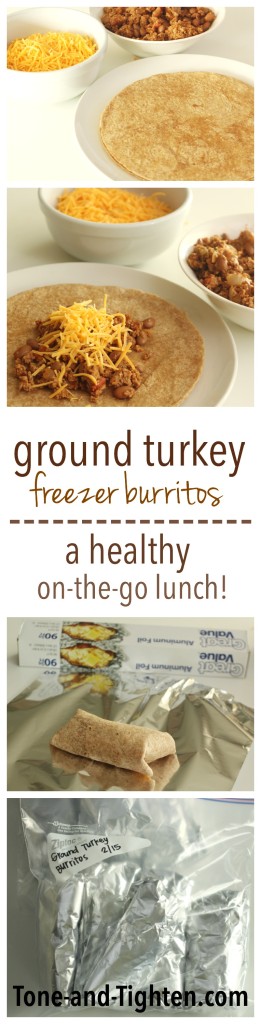 How to make Ground Turkey Freezer Burritos on Tone-and-Tighten.com