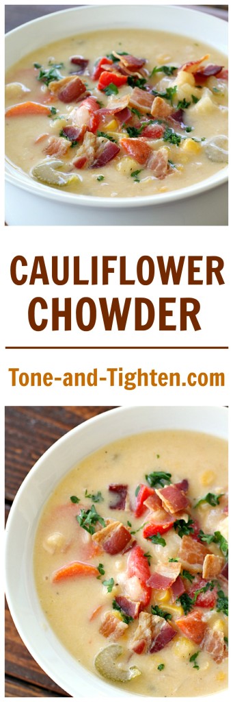 Cauliflower Chowder from Tone-and-Tighten.com