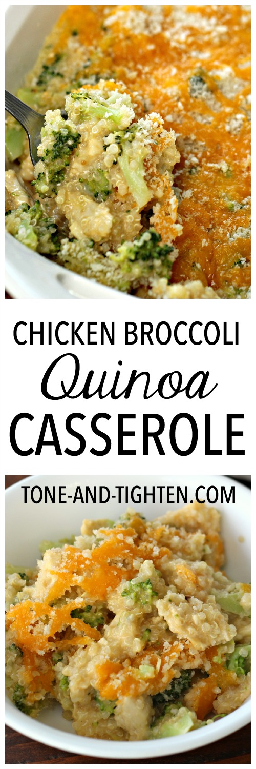 Chicken Broccoli Quinoa Casserole from Tone-and-Tighten.com
