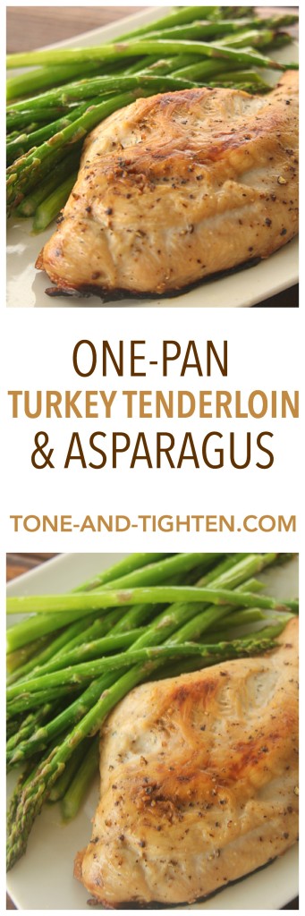 One Pan Turkey Tenderloin and Asparagus on Tone-and-Tighten.com