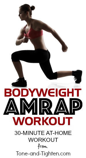 30 Minute At Home AMRAP Workout | Tone and Tighten