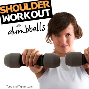 at home shoulder workout with dumbbells weights