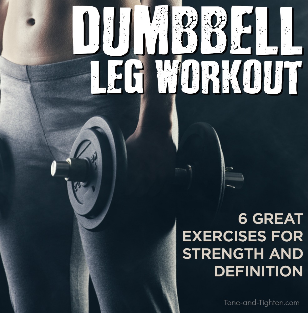 At Home Dumbbell Leg Workout With Weights | Tone and Tighten