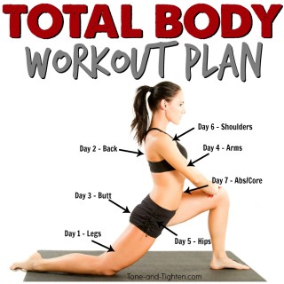 Total Body Weekly Workout Plan | Tone and Tighten