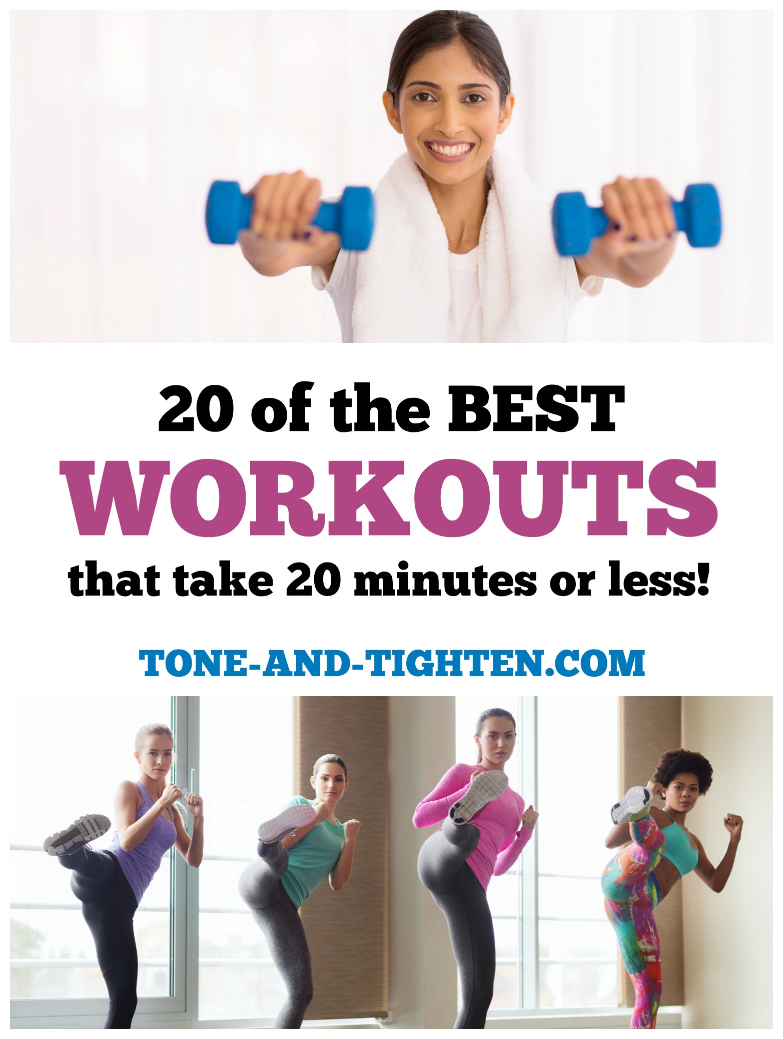 20 Cardio Workouts that are 20 minutes or less!