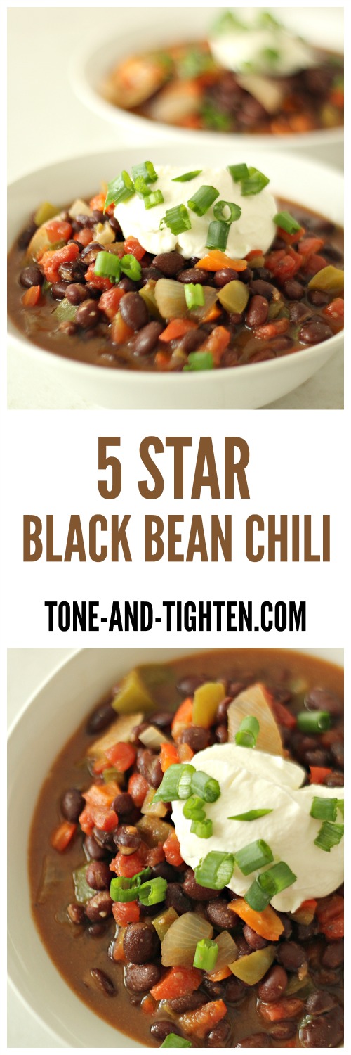 Five Star Black Bean Chili from Tone-and-Tighten