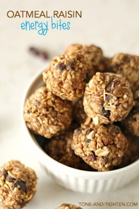 Oatmeal Raisin Cookie Energy Bites on Tone-and-Tighten.com