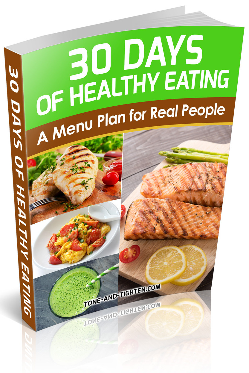 30 Days of Healthy Eating: A Month Long Menu Plan eBook