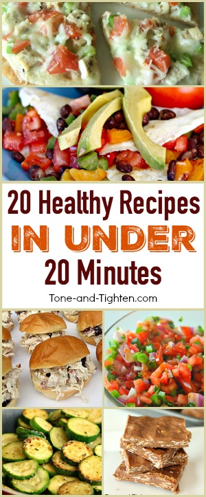 quick easy healthy recipes under 20 minutes pinterest