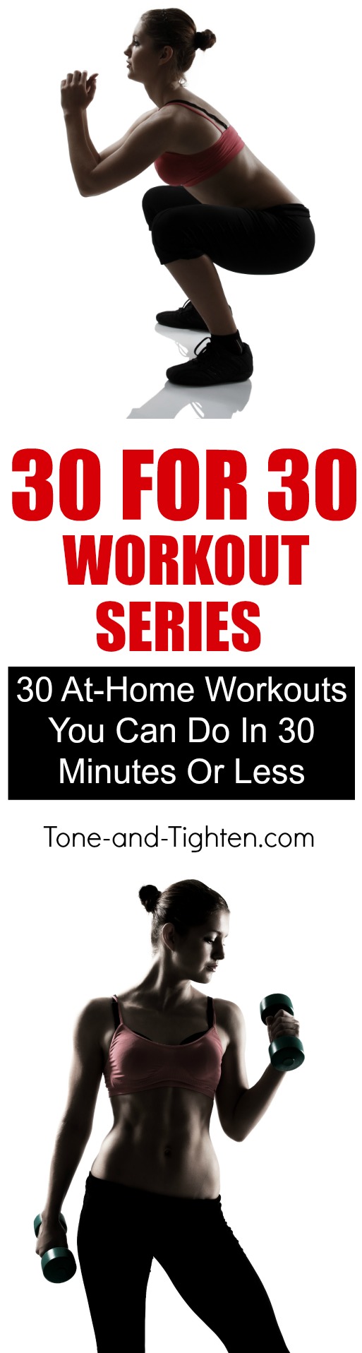 30 awesome home workouts that take 30 minutes or less! | Tone-and-Tighten.com