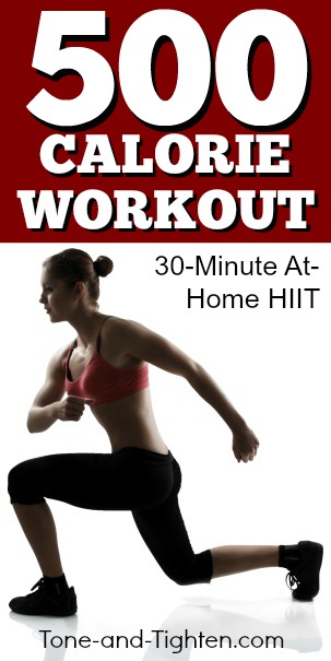 500 Calorie Cardio Hiit Workout At Home Tone And Tighten