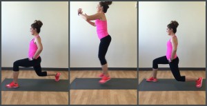 alternating jump lunges