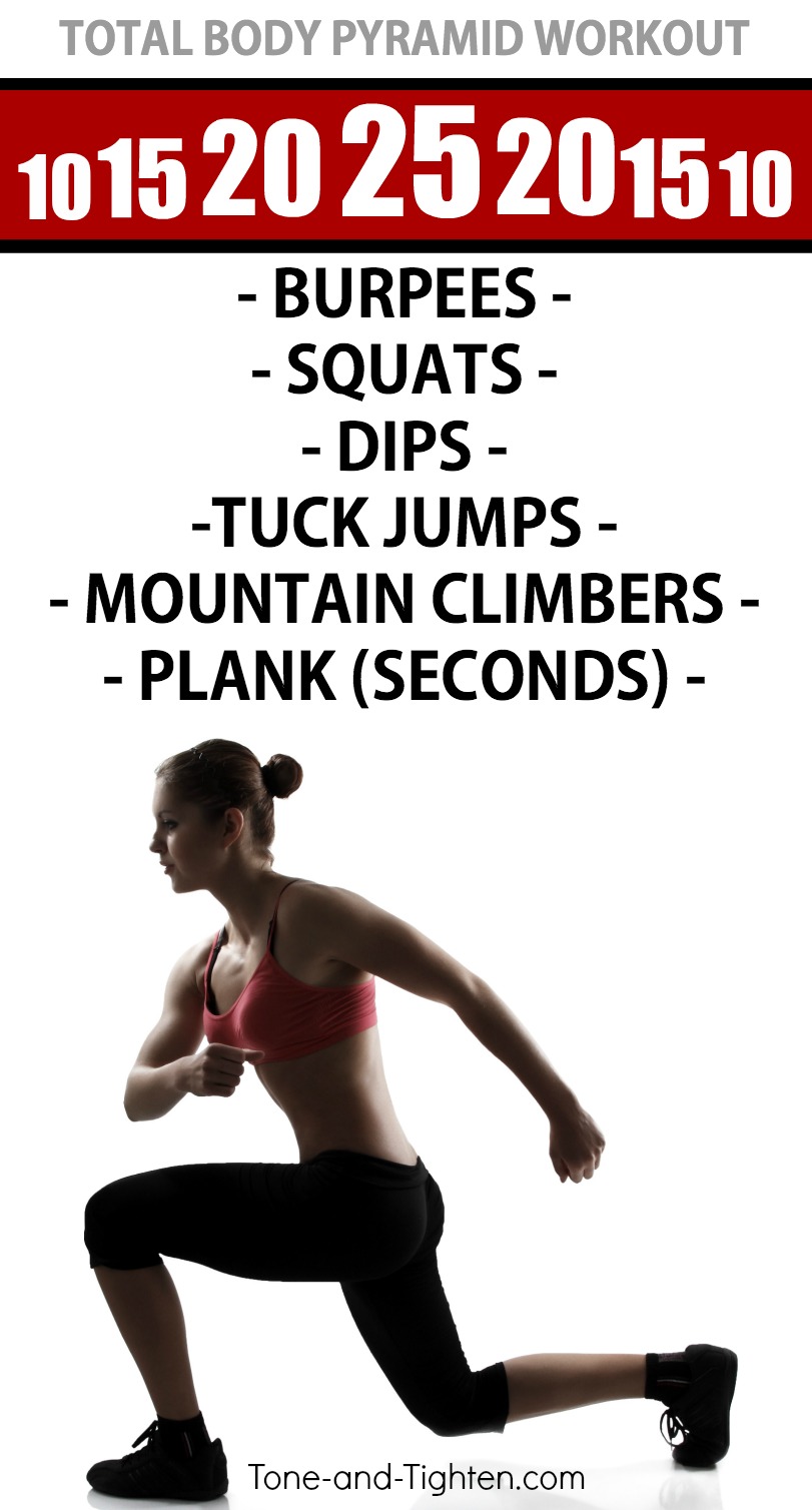 30 Minute Full body pyramid workout for Women