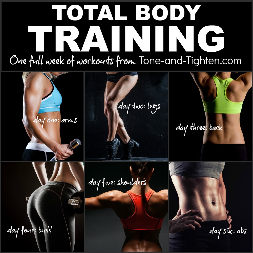 free total body workout plan tone tighten