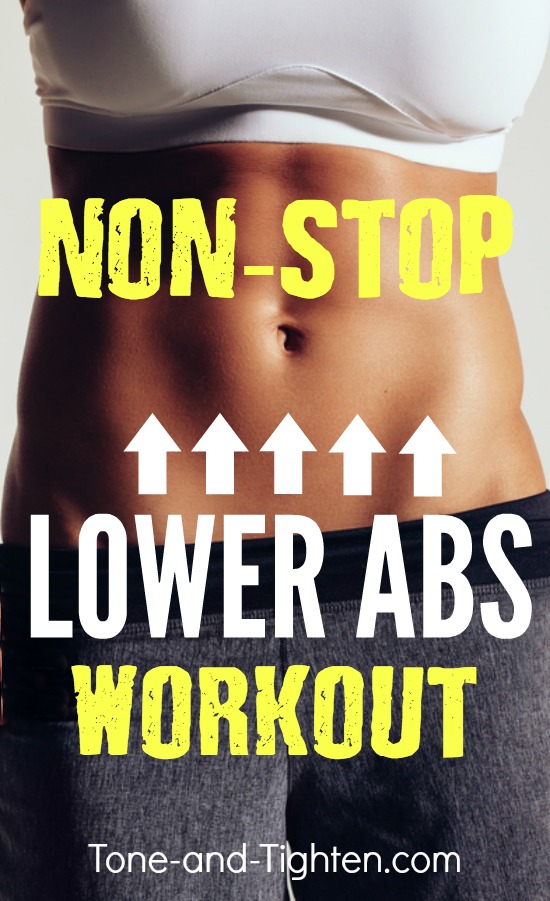 The hardest lower ab workout you've ever done! From Tone-and-Tighten.com