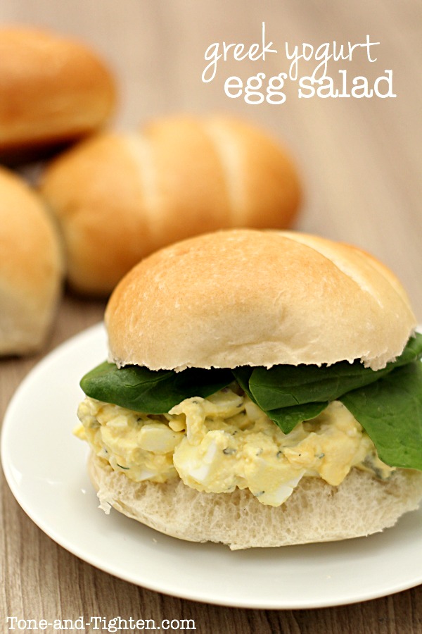 Greek Yogurt Egg Salad Sandwiches on Tone-and-Tighten