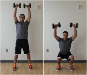 overhead squat dumbbell