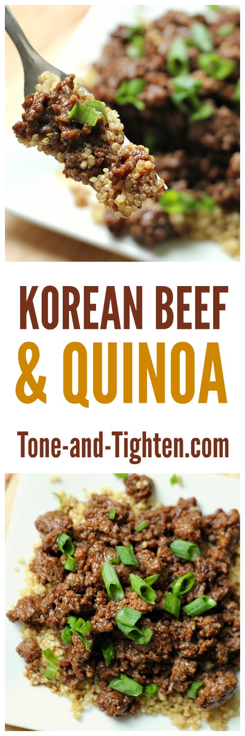 15 Minute Korean Beef and Quinoa | #site_title