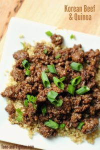 Korean Beef and Quinoa on Tone-and-Tighten.com