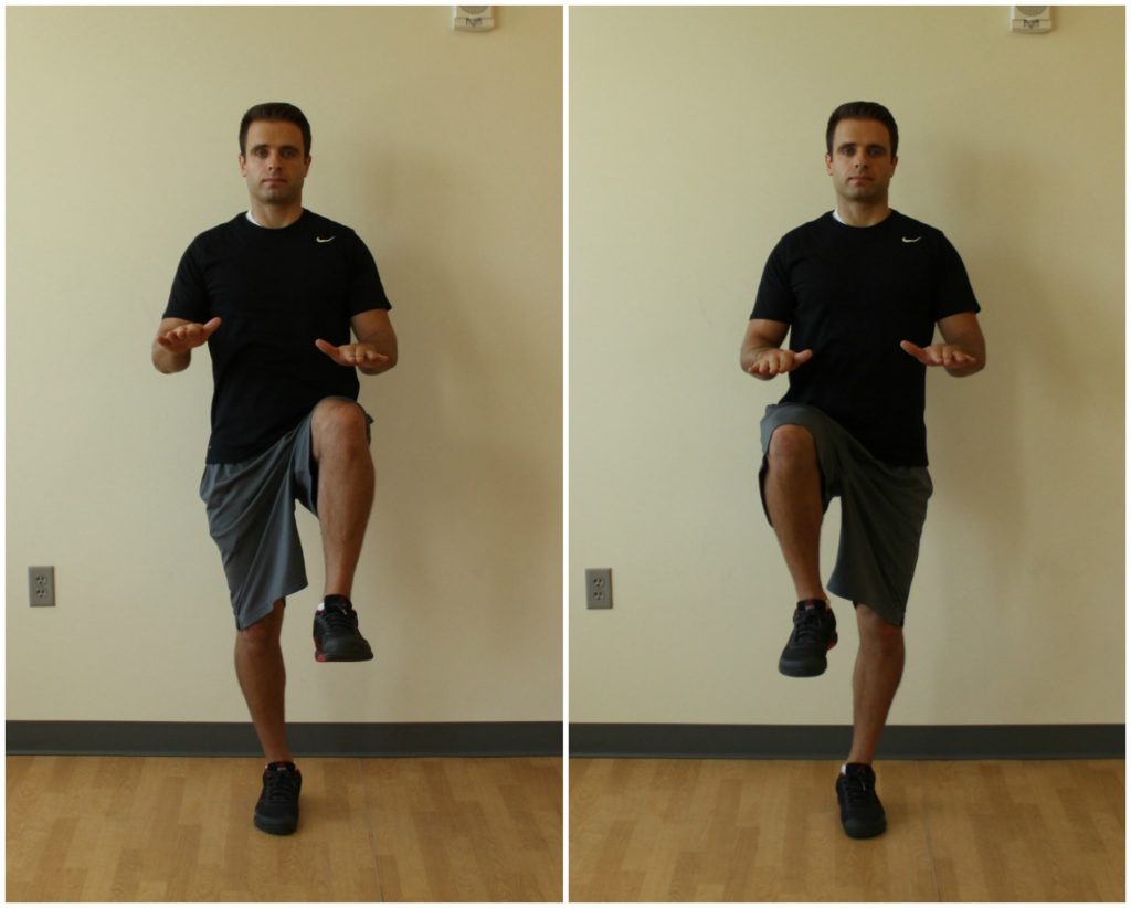 high knees exercise