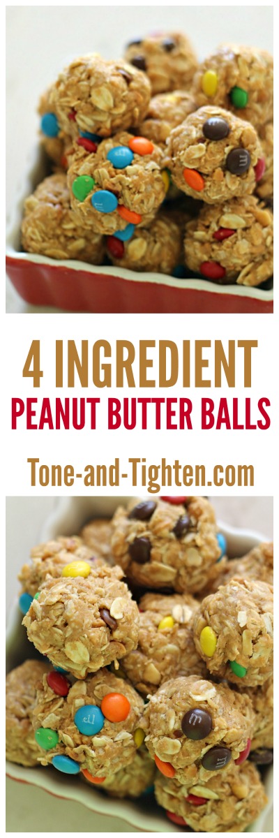 4 Ingredient Peanut Butter Balls - Tone-and-Tighten