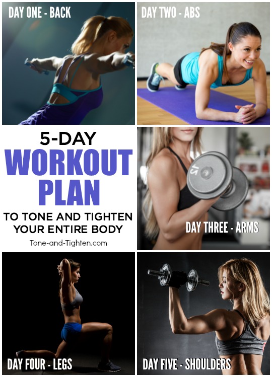 At Home Weekly Workout Plan For Your Whole Body