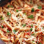 Rotisserie Chicken Penne Pasta Skillet