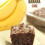 Healthier Chocolate Banana Cake