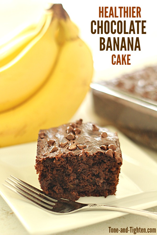 Healthier Chocolate Banana Cake