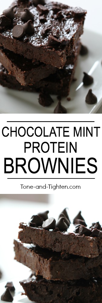 Chocolate Mint Protein Brownies | #site_title
