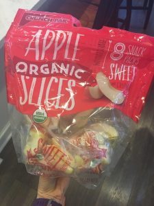 healthy costco snacks - organic apple slices