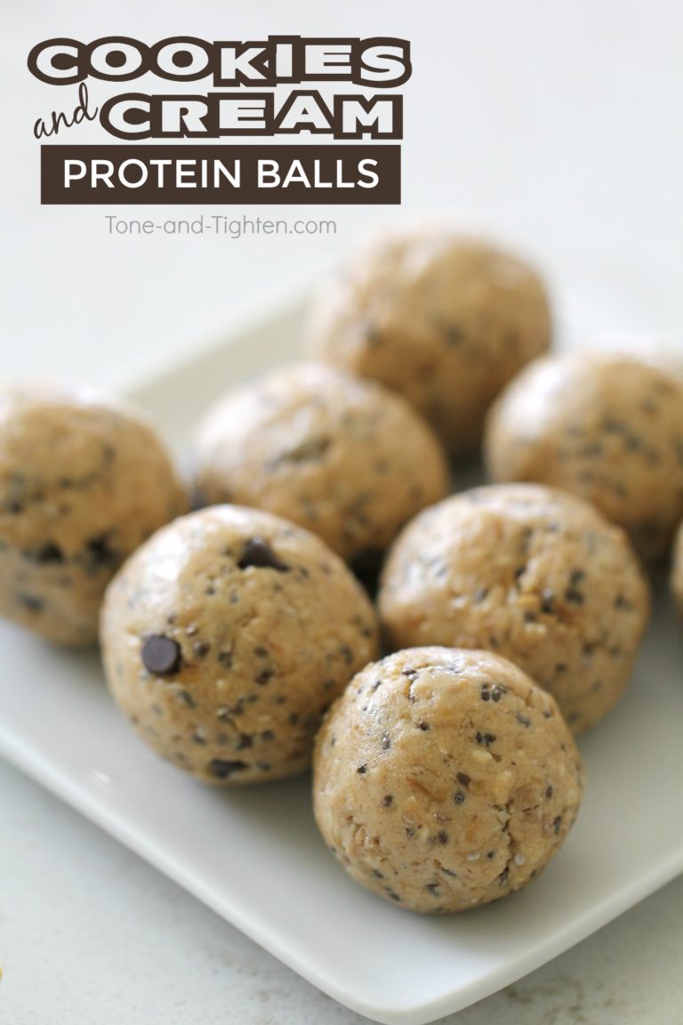 Cookies and Cream Protein Balls Snack | Tone and Tighten